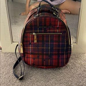 Tommy hilfiger plaid backpack